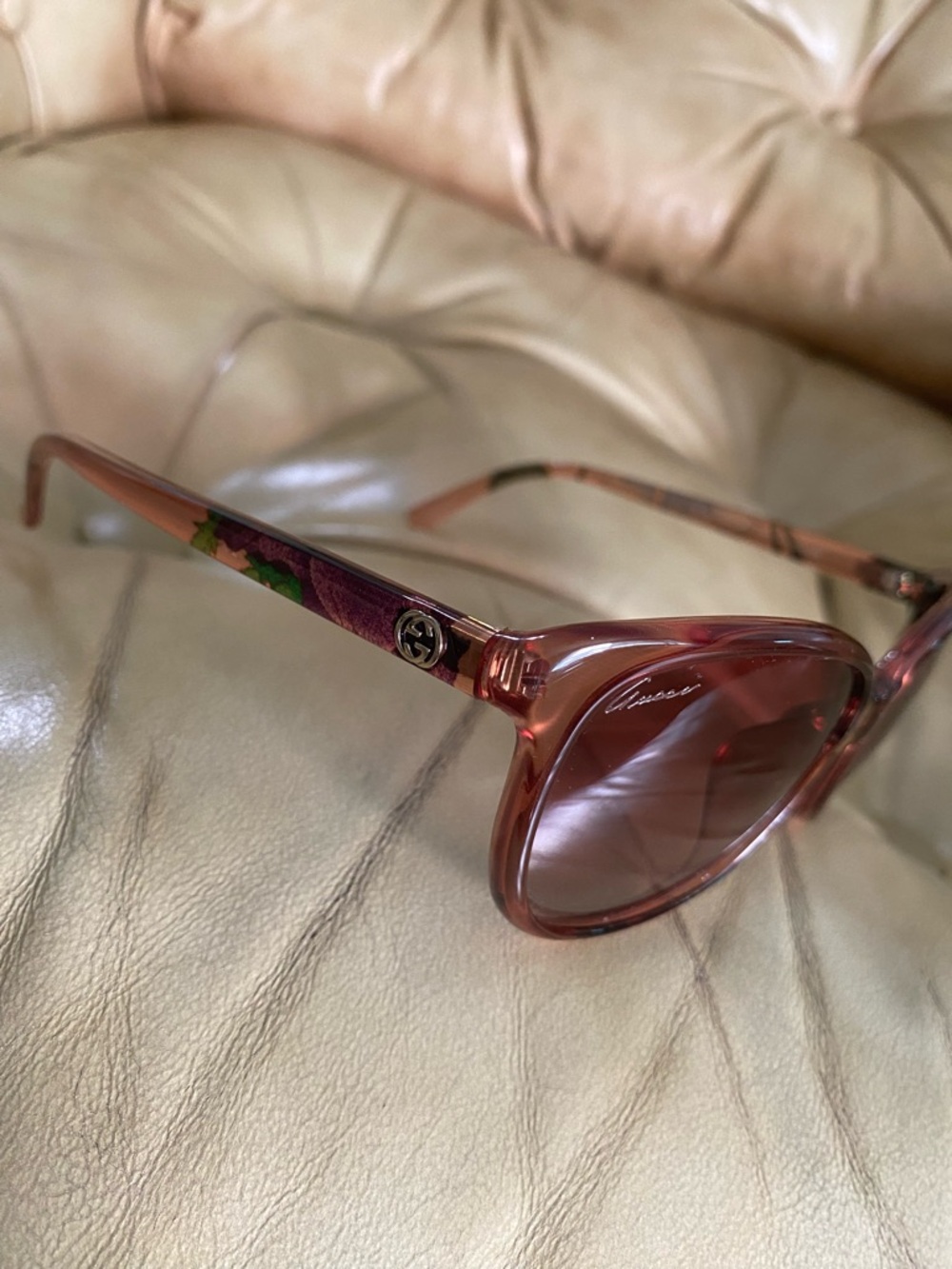 Gucci Sunglasses Floral Full Inclusion Women's Cat Eye 3635 - Picture 10 of 16